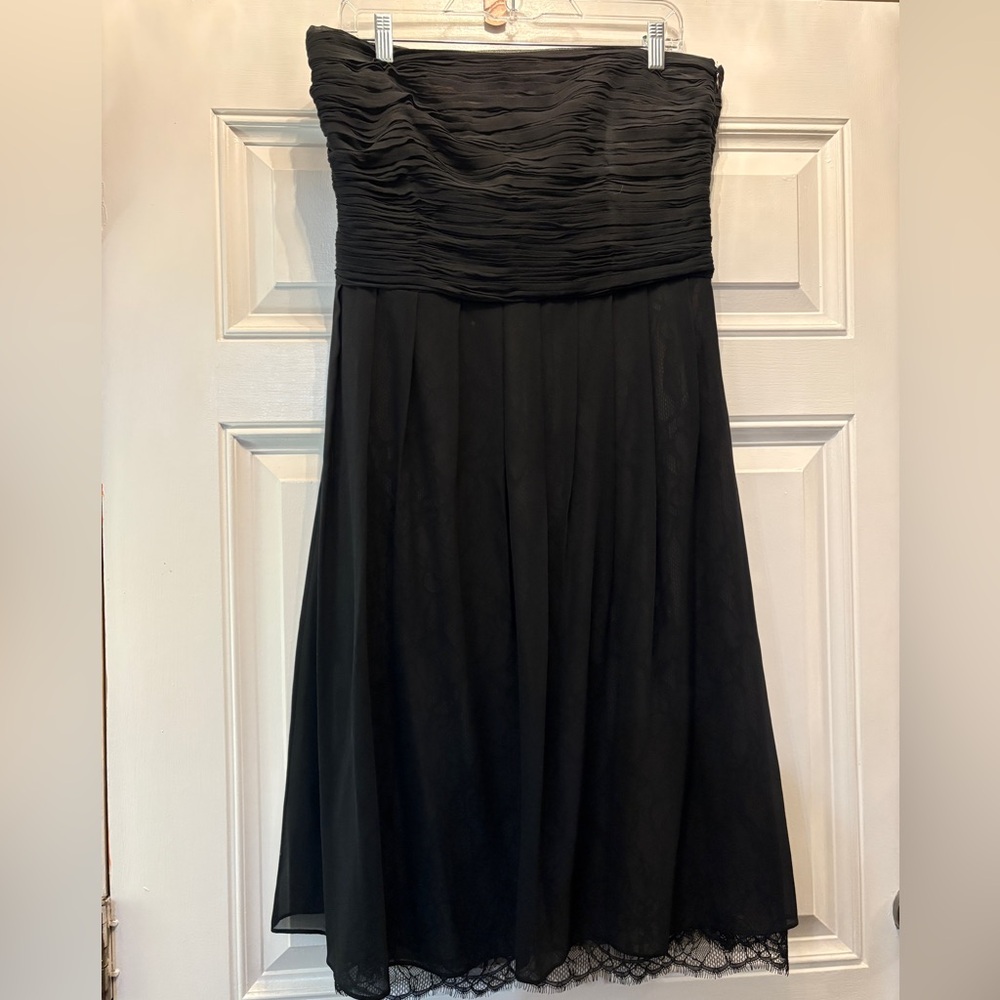 Ann Taylor Black Strapless Dress‎